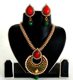 Designer Indian Pearl Necklace Set