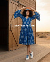 Hand Block Printed Cotton Dress