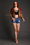 Boho Fashion Bomber Jacket