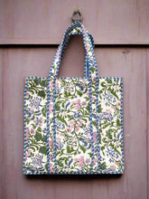 Block Printed Cotton Quilted Bag