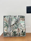 Forest Themed Cotton Quilted Tote Bag