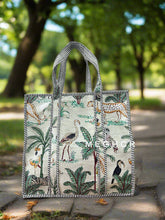 Forest Themed Cotton Quilted Tote Bag