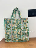 Handmade Cotton Quilted Tote Bag