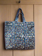 Women Cotton Quilted Shopping Tote Bag