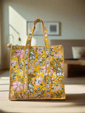 Designer Cotton Quilted Tote Bag