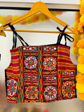 Navratri Embroidered Crop Top