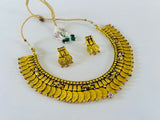 Temple Laxmi Coin Necklace Set