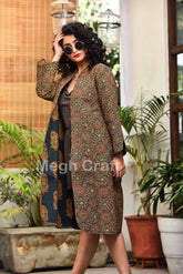 Veste matelassée réversible en coton Ajrakh