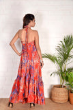 Robe Sari en Soie Tie Dye Vintage