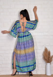 Robe Sari en soie vintage indienne