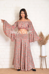 Conjunto de top de pantalón de moda boho