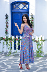 Robe longue fluide déesse