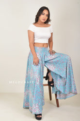 Floral Print Wide Leg Trouser Pant