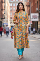 Hand Block Printed Cotton Kurta