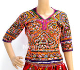 Banjara Kutch mirror work blouse