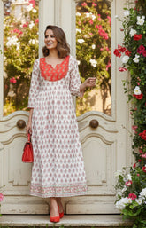 Hand Block Printed Long Kurti