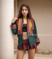 Chaqueta Balochi de moda boho