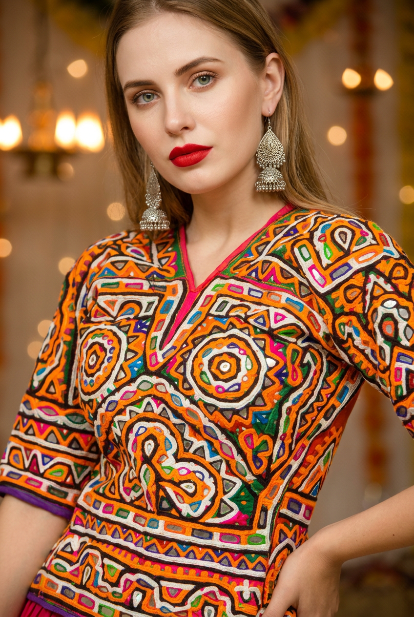 Blouse brodée Kutch Handwork