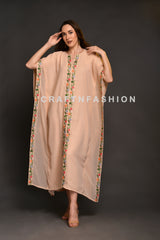 Chiffon Kaftan Dress with front slit