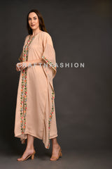 Chiffon Kaftan Dress with front slit