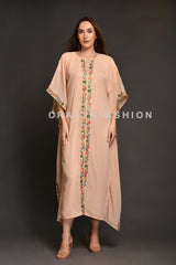 Chiffon Kaftan Dress with front slit