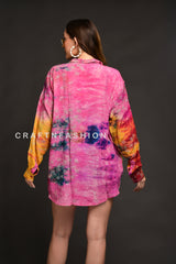 Women’s Silk Tie Dye Shirt