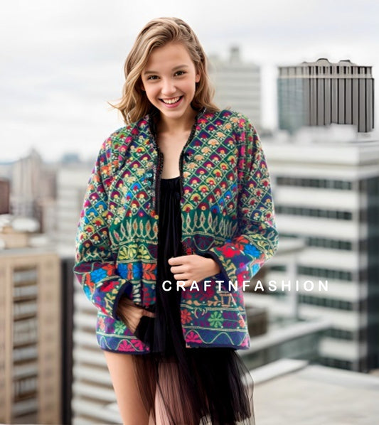 Chaqueta bomber hippie bohemia