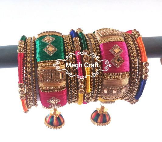 Silk Thread Bridal Chura Set