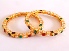 Indian Kundan Polki Bangles