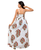Block Printed Cotton Maxi Dress