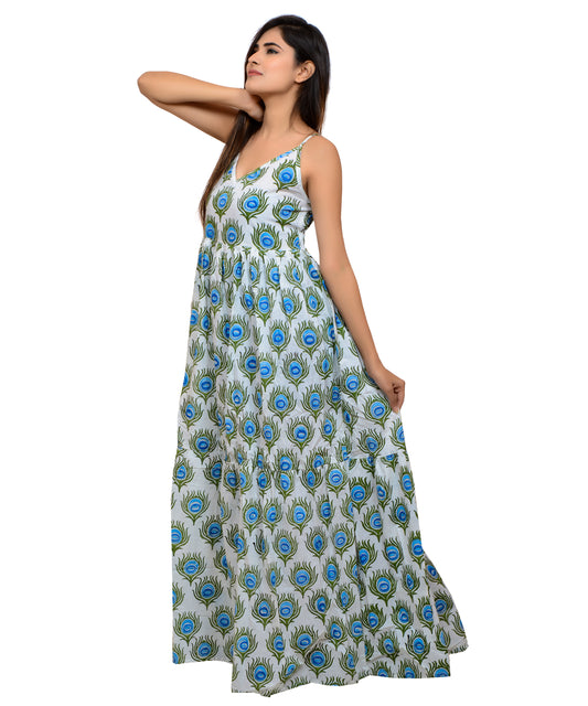 Resort Wear Cotton Maxi Dress