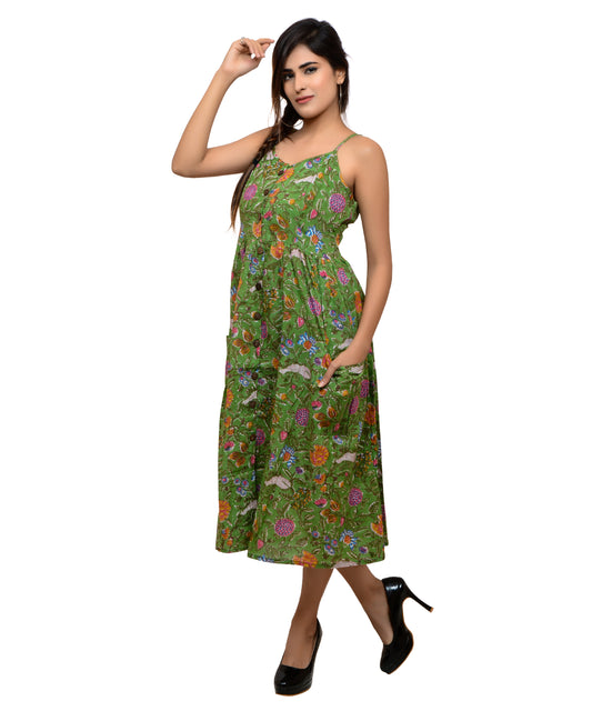 Women's Cotton Midi Dress