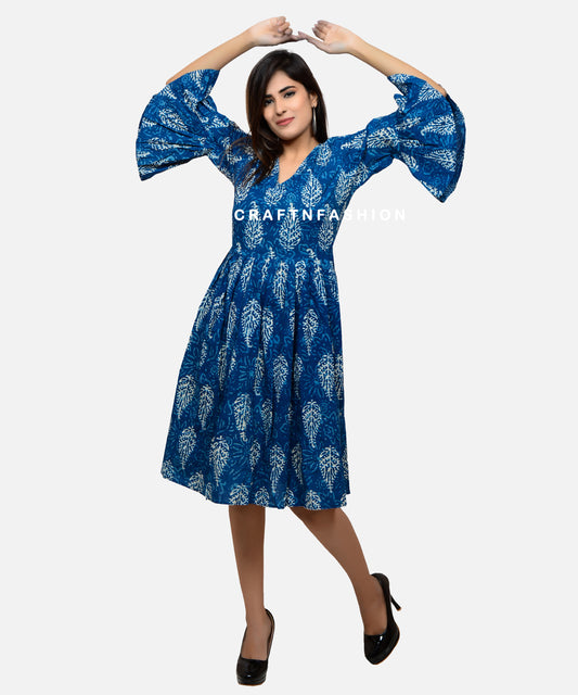 Hand Block Printed Cotton Dress