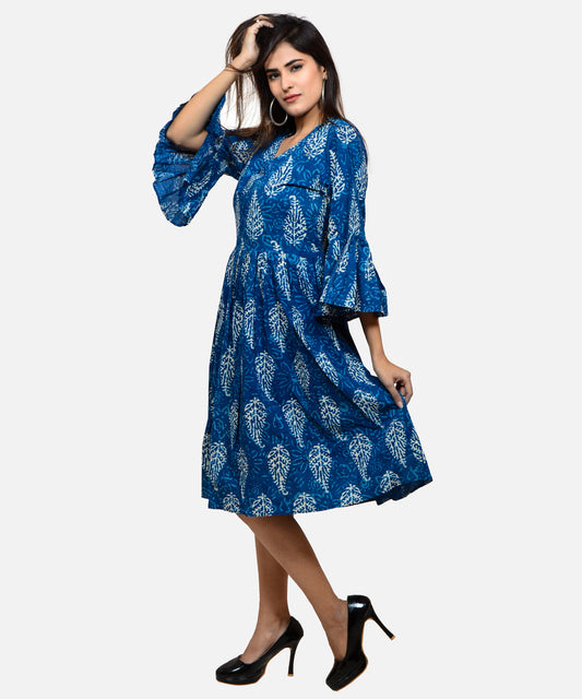 Hand Block Printed Cotton Dress