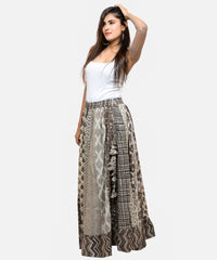 Cotton Indigo Long Skirt