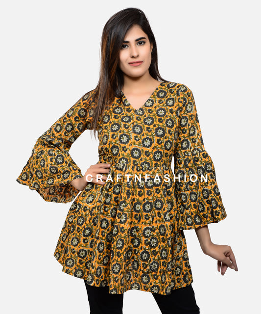 Trendy Fashion Cotton Dress Top