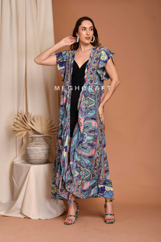 Bohemian Silk Kimono Robe