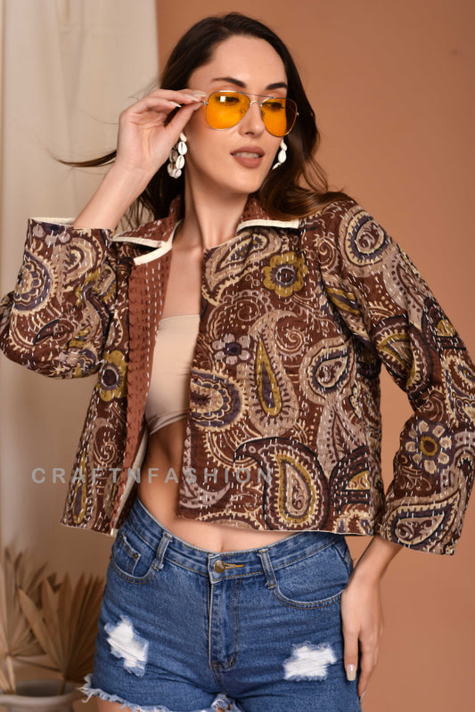 Handmade Cotton Kantha Jacket