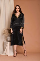 Black Silk Kimono with Kurti