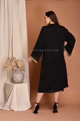 Black Silk Kimono with Kurti