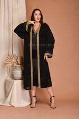 Black Silk Kimono with Kurti