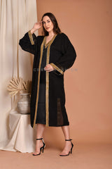 Black Silk Kimono with Kurti