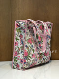 Floral Cotton Multipurpose Quilted Bag