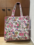 Floral Cotton Multipurpose Quilted Bag