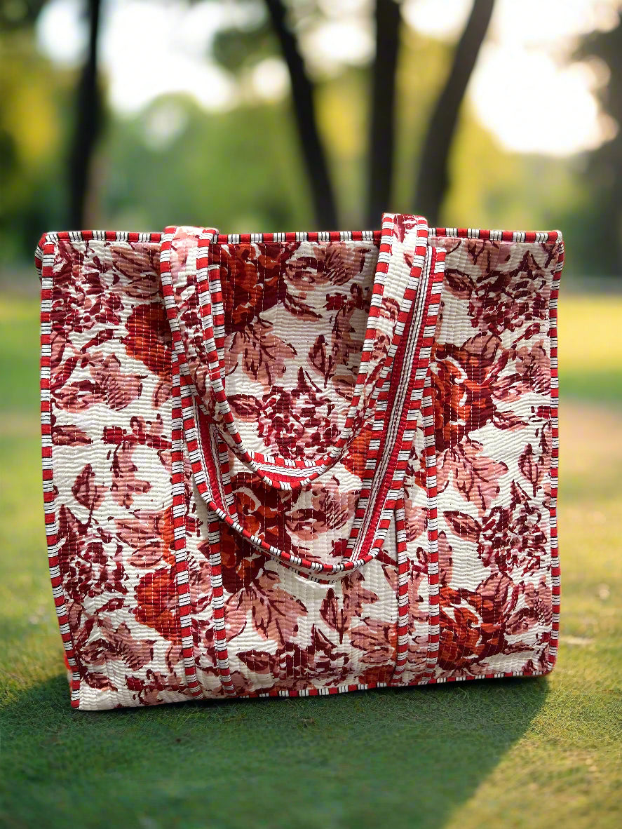 Women Cotton Quilted Tote Bag