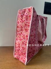 Boho Cotton Quilted Beach Bag