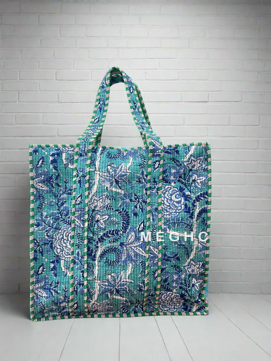 Multipurpose Cotton Quilted Tote Bag