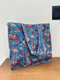 Cotton Quilted  Shopping Tote Bag