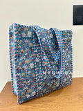 Women Cotton Quilted Shopping Tote Bag