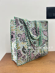 Sustainable Cotton Quilted Travel Bag